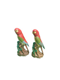 Pair of Ceramic Hand Painted Bird Figurines