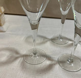 Collection of Simple Stemmed Champagne Glasses- Set of 7