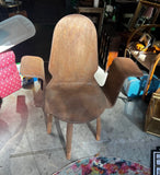 Vintage Geometric Abstract Metal Chair in the Style of Oswald H