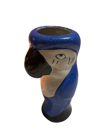 Vintage Blue Bird Ceramic Painted Cup