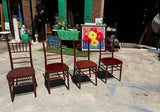 Collection Mahogany of Chiavari Italian Chairs- Set of 4