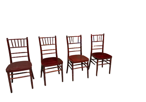 Collection Mahogany of Chiavari Italian Chairs- Set of 4