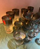 1970s Collection of Dorothy Thorpe Silver Fade Glassware Set - 18 pcs