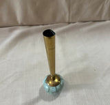 Delft Holland Marble and Brass Skinny Vase