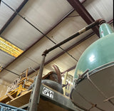 Vintage Large Green Industrial Overhead Light