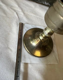 Pair of Brass Candle Holder With Marble Bottoms