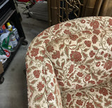 Pair of Mid-Century Floral Covered Chairs