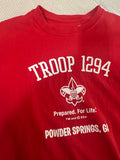 Red "Troop 1294 Powder Springs" T-Shirt
