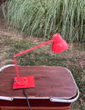Vintage Cherry Red Desk Lamp