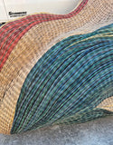 Oversized Sally Bright Wicker Wave Design Art