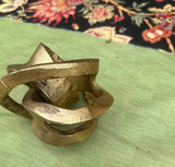 Gold Painted Metal Abstract Knick-Knack