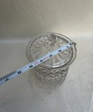 Glass Detailed Jar With Matching Lid