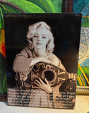 Black and White Marilyn Monroe Quote Print