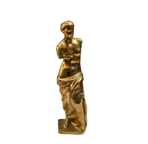 Small Gold Venus De Milo Ceramic Sculpture