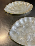Mother of Pearl Pair of Shell Design Plates