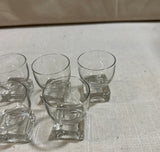1970s Collection of Geometric Shot Glasses- Set of 7