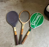 Vintage Trio of Spaulding Tennis Rackets With Covers