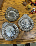 Trio of Small Silver Shell Catchalls
