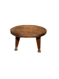 Petite Brown Wooden Stool