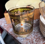 1970s Culver 22kt Gold Lowball Cocktail Glass