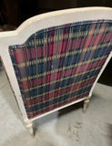 Highland House Red and Blue Chair