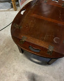 Wooden Campaign Style Coffee Table/Tray Table