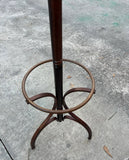 Vintage Wooden Hand Carved Tall Coat Rack/Hat Rack