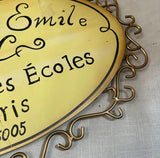 Yellow Paris, France Decorative Sign