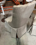 Pair of Gray Upholstered Side Chairs