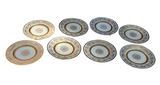Collection of Gold Detailed Dinner Plates- Set of 8