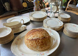 Gorgeous Collection of Ceramic Eggshell Nautilus Plates and Serving Pieces- Set of 77