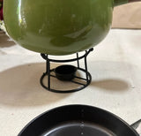Vintage Pot and Warmer With Egg Pan