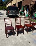 Collection Mahogany of Chiavari Italian Chairs- Set of 4