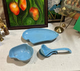Instant Collection of Blue Ceramic Kitchen Accessories- Set of 4