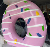 Large Resin Colorful Donut Console Table