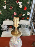Vintage Asian Ceramic Detailed Table Lamp with Ming Base