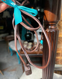 Pair of Ceramic and Wooden Table Lamps With Tassel Accents