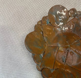 Small Brown Pottery Detailed Catchall