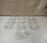 1970s Collection of Small Round Cups With Handles- Set of 10