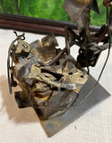 Joesph Romano "The Attorney" Copper and Brass Sculpture, Signed by Artist