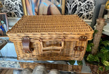 Large Handmade Wicker Picnic Basket