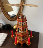 Vintage German Christmas Pyramid Candleholder