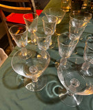 Collection of Glasses and Serving Pieces With Pineapple Stems