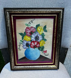Framed Floral Arrangement in Vase Painting