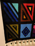 1990s Graphic Geometric Modern Textile Wall Art