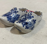 Pair of Blue and White Ceramic Delft Holland Clogs