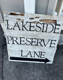 1920s Lakeside Authentic Wooden Wall Accent
