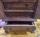 Small Wooden Persian Jewelry Box Chest Style