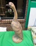 1970s Standing Brown Goose Sculpture