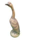 1970s Standing Brown Goose Sculpture